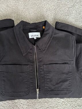 Performance Denim Short Sleeve
Jumpsuit - Black